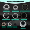 2 Sets 25580 14125A Trailer Bearing Kits, Grease Seals, Spindle