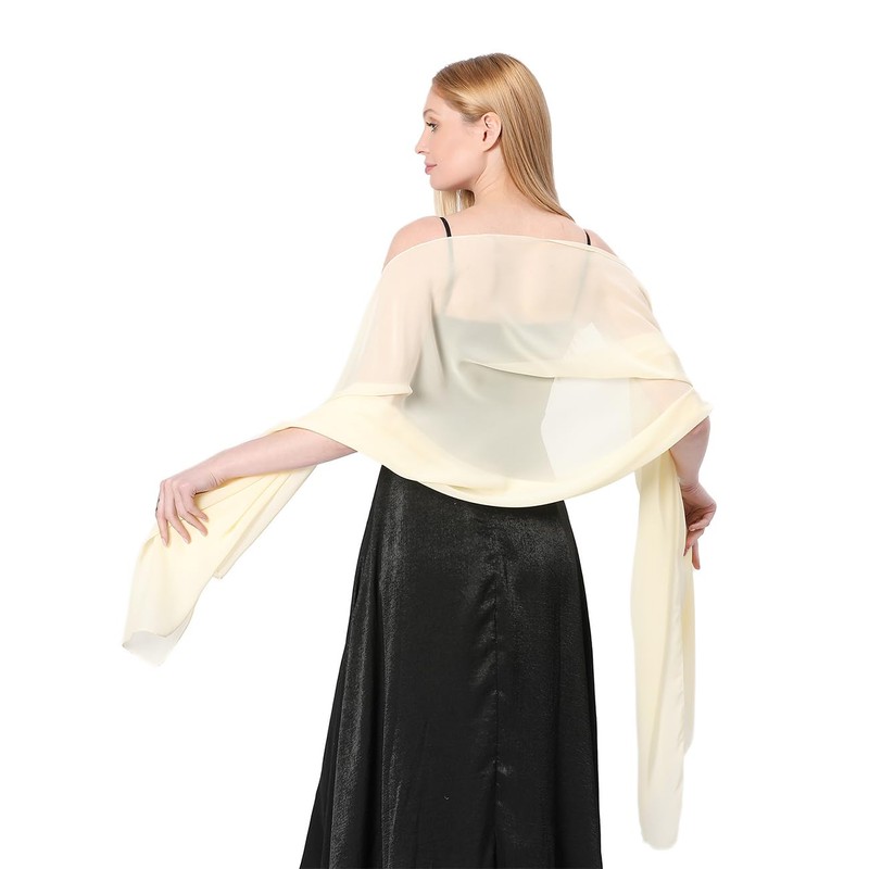 FAIRYGATE Halstuch Damen Weicher Chiffonschal Damen Schals Langer Schal Farbverlauf