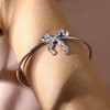 18K Gold Bow Bracelets for Women Silver Plated Ribbon Bow