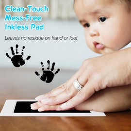 Runmeihe 8PCS Inkless Baby Hand and Footprint Kit, Clean Touch Ink Pads Pet Paw Print Tools for Dogs and Cats, No Mess Foot and Handprint Stamp Pad for DIY Newborn Impression Keepsake