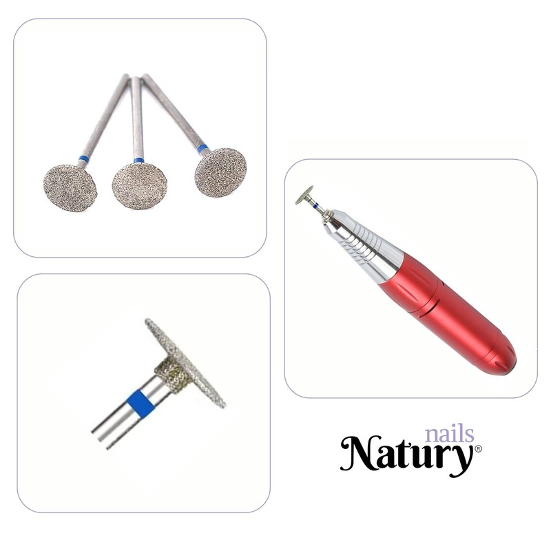 Natury Nails Diamond Nail Lathe Strawberry, Disc Type Drill for
