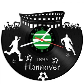 Engraved Line 100% Upcycled Club Love 'Design Wall Clock Made Of Vinyl Record Clock Hannover – Made in Germany