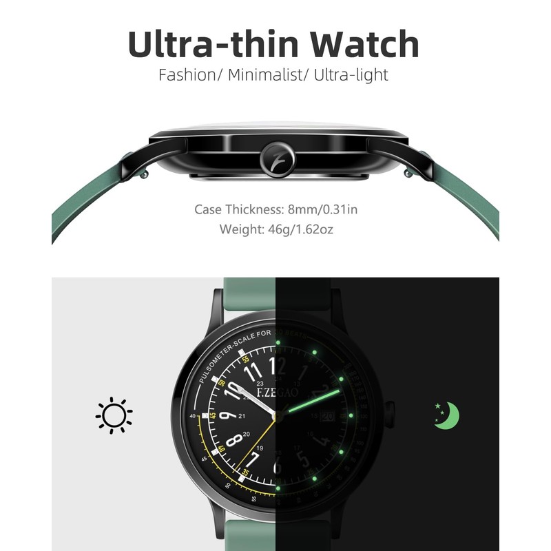 F.ZEGAO Nurse Watch with Second Hand Nursing, Calendar Pulsometer Watch