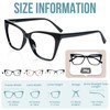 WEMOOTANTS Large Cat Eye Reading Glasses 1.5 for Women Black