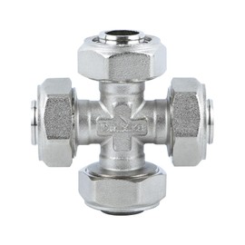 Maxline M8042 Multi Directional 3/4" Cross Fitting Tubing Compressed Air Piping