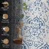 jinchan 100% Blackout Curtains for Bedroom, Damask Patterned Curtains 63