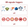 48 Pcs Baseball Cupcake Toppers baseball party decorations Sport Theme