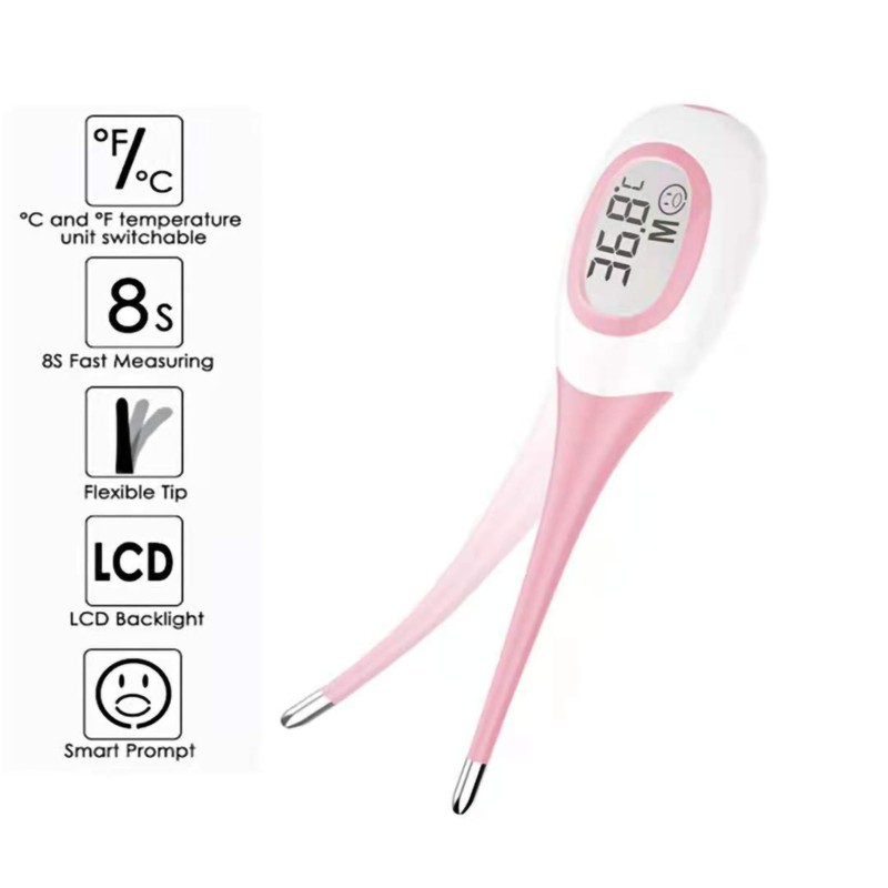 Digital Thermometer Fast Reading Flexible Tip High Precision Oral Rectal
