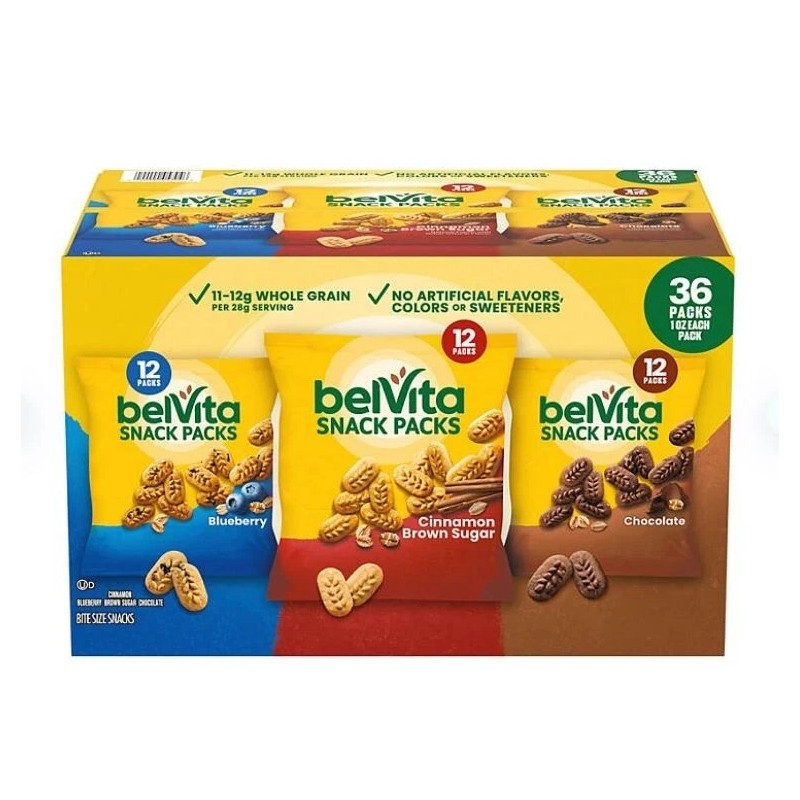 belVita Bites Breakfast Biscuits Variety Pack (1 oz., 36 pk.)
