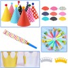 WNXBFO 33 PCS Party Hats, Birthday Party Cone Hats Crowns,