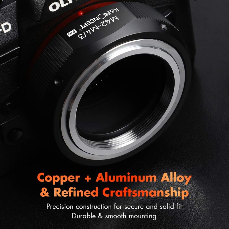 K&F Concept M10125 M42-M4/3 High Precision Adapter Ring Lens Adapter