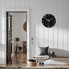 Constantplanet Big Wall Clock for Living Room Decor Marble Glass