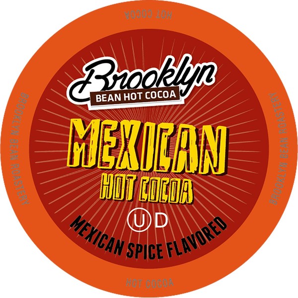 Brooklyn Beans Mexican Cocoa Hot Chocolate Pods, Compatible with 2.0 Keurig K-Cup Brewers, 40 Count