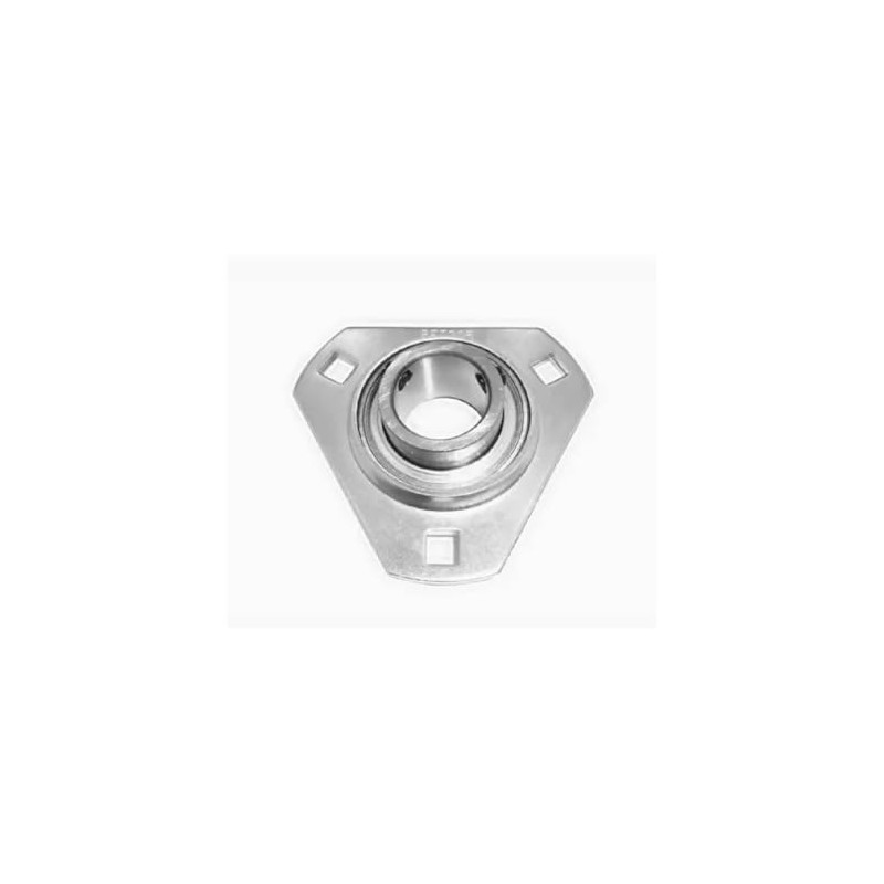 AJANTA INDUSTRIAL SBPFT205-16, 1" Bore Set Screw Pressed SteelTrangular 3-Bolt