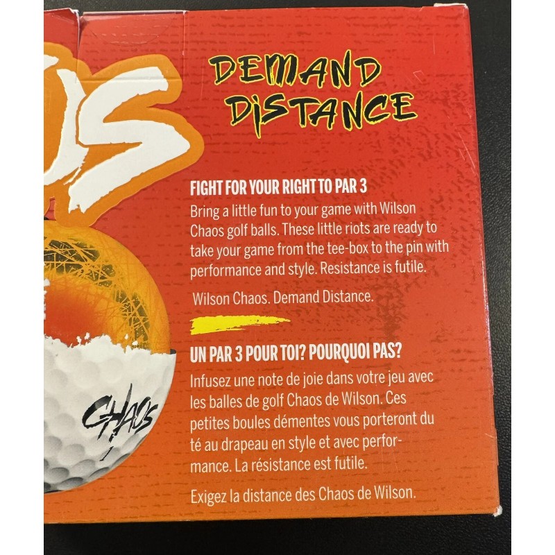Wilson CHAOS Golf Balls (24 Pack's)~White~