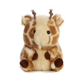 Aurora® Round Rolly Pet™ Giminy Giraffe™ Stuffed Animal - Adorable Companions - On-The-Go Fun - Brown 5 Inches