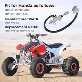 M MATI 43510-HP1-305 Rear Foot Brake Master Cylinder for Honda TRX450ER 2006-2014 TRX450R 2004-2009
