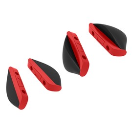SAUCER Replacement Nose Piece Pads for Oakley Si Ballistic Shocktube OO9329 Sunglasses - Asian Fit Red + Standard Red