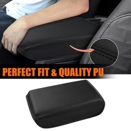 Center Console Cover Compatible with Toyota Tacoma 2024 2025 Accessories Armrest Cover Anti-Scratch Middle Console Pad Leather Armrest Protector