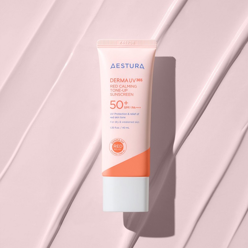 Astra [에스트라]더마UV365 레드진정 톤업 선크림 SPF 50+/ PA++++ 40ML [Astra]