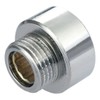 Female Round Male Fittings Pipe Connection Reduction x Chrome 1/2"