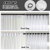 Ftinala White Sheer Curtains 108 Inches Long Extra, Thin Linen