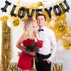 I Love You Balloons,16 Inch Black Love Letter Foil Balloons,Valentines