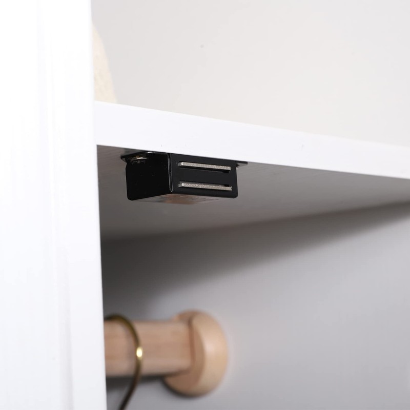 Mousike Cabinet Magnets 30lb Black Door Magnets with Strong Magnetic