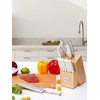 Knife Set with Block, D.Perlla 15 Pieces Kitchen Knife Set