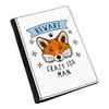 Gift Base Beware Verrückte Fuchs Mann Pass-Etui Deckel