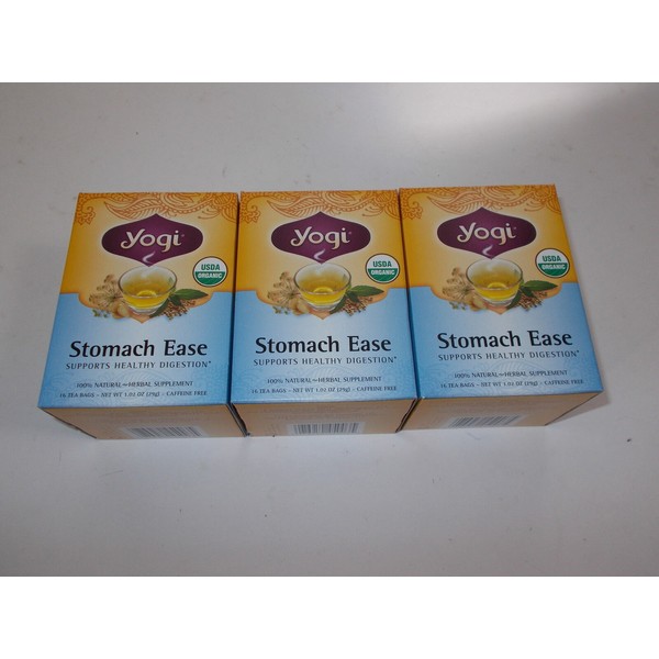 3 x 16 bags YOGI TEA Stomach Ease Herbal Tea Bags (Total: 48 )