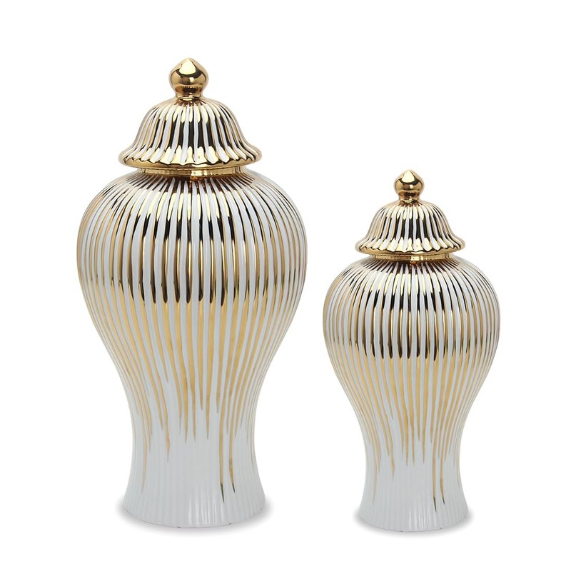 Decorative Ceramic Ginger jar with lid,Storage Ginger jar,Ceramic vase for