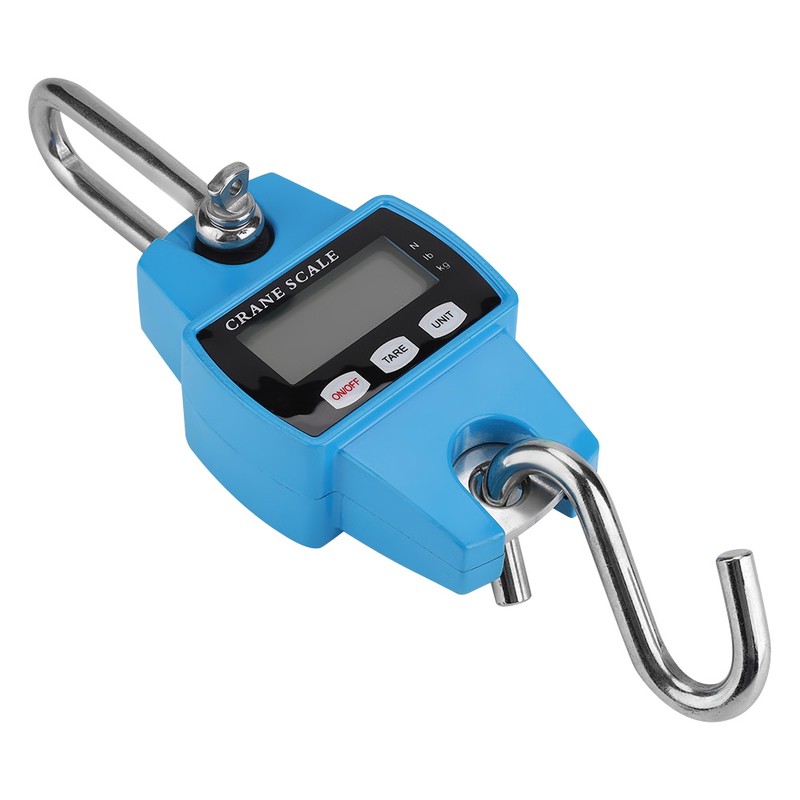 Digital Sky Blue 300KG Hanging Crane Scale Industrial Hook Weight