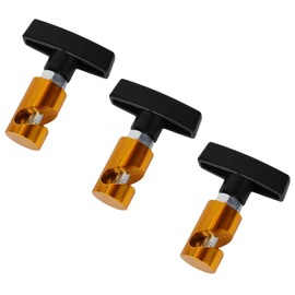 Hood Strut Clamp Hood Prop Rod Tool Up To Dia.3/8”Aluminum Alloy Lift Support Clamp With Brass Core Protection Car Hood Holder Car Hood Prop Spark Plug Gap (3 PCS GLOD)