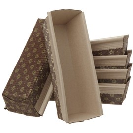 Kitchen Supply Wholesale Large Loaf Pan 6pk Italian Paper Bakers (6, 9 x 2.8 x 2.5)