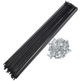 RATCHROLL 1 Set Universal Bicycle Spokes 13G 261mm Length Bike Wheel Spokes Nipple Black 45 Steel
