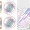 Polvo de uñas cromado de sirena 2 pcs 0, 3