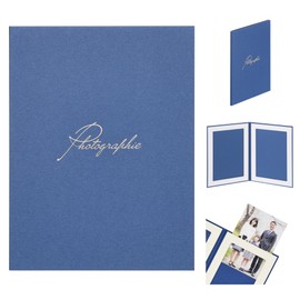 HAKUBA 4977187005646 Photo Mat Lance Grace AZ [2L Size/2 Sides/Vertical/Navy] Photo Message Card Present Insert Type