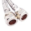 Pair of Flexible Flexible Hose Pipes Connectors Tails 15mm x