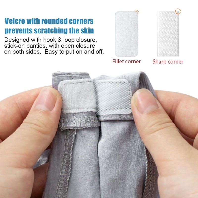Lmaray 2-Pack Tear Away Post Surgery Boxers Briefs for Men,