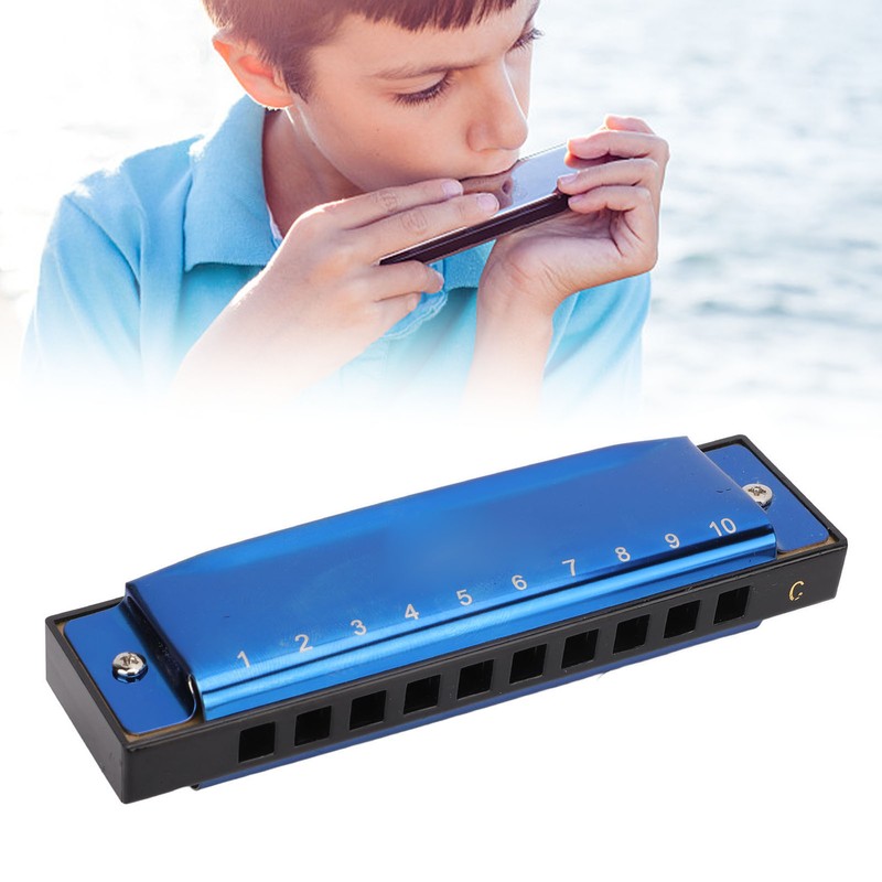 Harmonica C Key 10 Holes Diatonic Scale Mouth Organ Musical