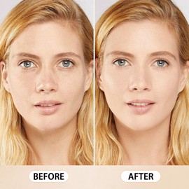 WALULAN Concealer Foundation, Oil Control Waterproof Concealer Color Correcting Foundation Long Lasting No Makeup Removal Invisible Pores Face Base Makeup