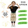 Plum Hill Boy's Egg Apron for Fresh Eggs, Kids Chicken
