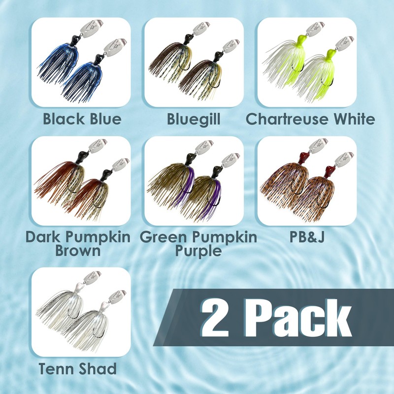 Reaction Tackle Breaker Blade Jig - 1/2oz - Chartreuse White
