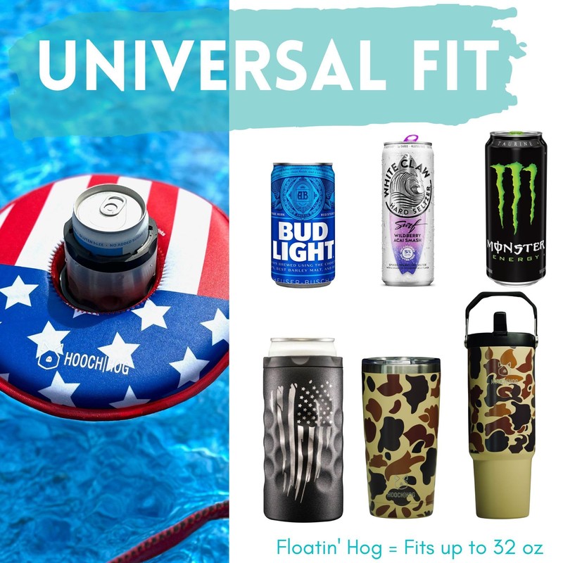 Hooch Hog Floating Cup Holder, Can Holder & Beer Holder