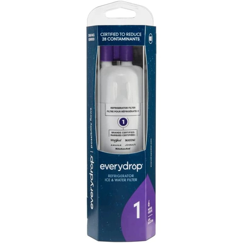 EveryDrop Ice and Water Refrigerator Filter 1, EDR1RXD1, Single-Pack ,