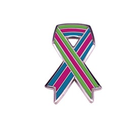 zhanghaoran zhanghaoran Breast Health Ribbon Brooch Metal Badge Decorative Pin Lapel Pin Ribbon Brooch Women's Health Alloy Collar Pin Ladies Brooch Charity Fundraising Event