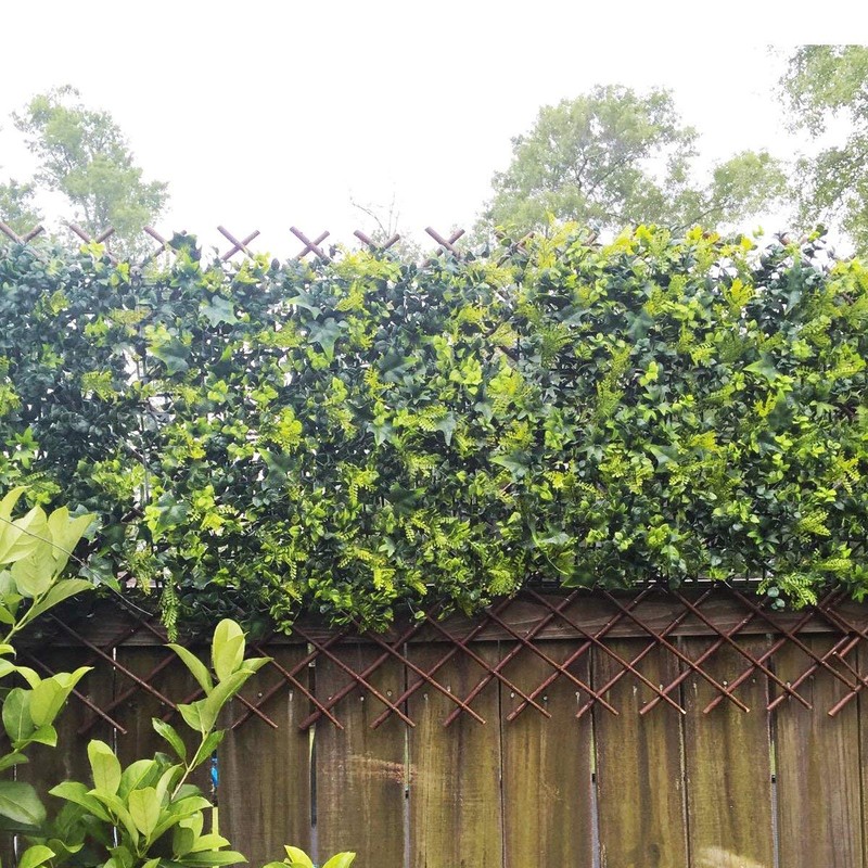 GLANT Lattice Fence Willow Expandable Plant Climbing Lattices Trellis Fence,Open