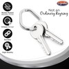 Assorted Key Ring, 12pc Set with Large Oval Keyrings and