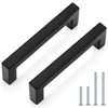 Probrico 100 Pack| Black Cabinet Handles 5 Inch(128mm) Hole Centers